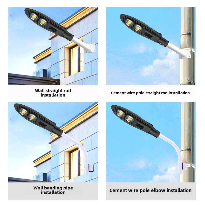 LED路灯头宝剑款100W50W市政路挑臂户外防水农村电线杆道路灯220V