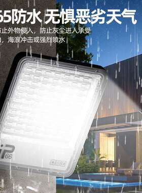 足功率LED投光灯户外防水广告牌泛光灯100W车间厂房工程照明射