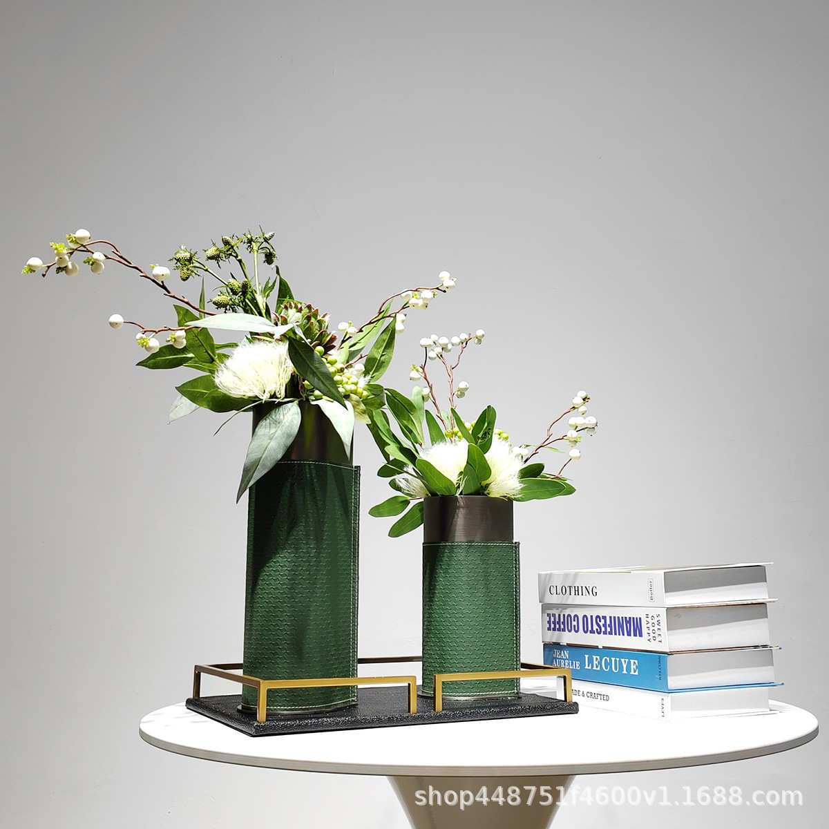 现代轻奢仿真花艺假花装饰摆件酒店样板房客厅餐桌家居软装工艺品