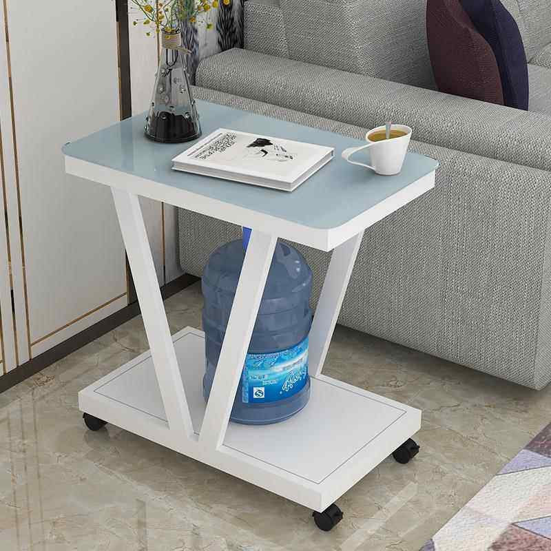 可移动茶几带轮厅沙发客边柜侧角033边边角柜玻璃边柜几几卧室床