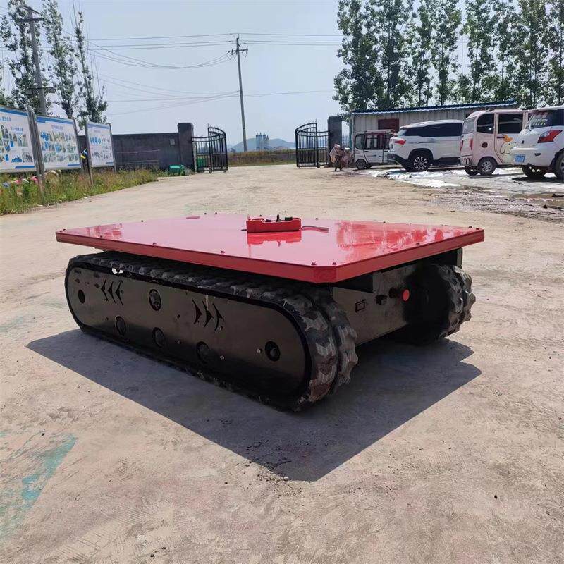 电动橡胶履带底盘 液压升降履带行走总成 小型遥控机器人底盘