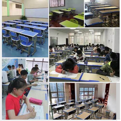 中小学生加厚课桌椅学校培训班辅导班厂家直销辅导培训班课桌椅