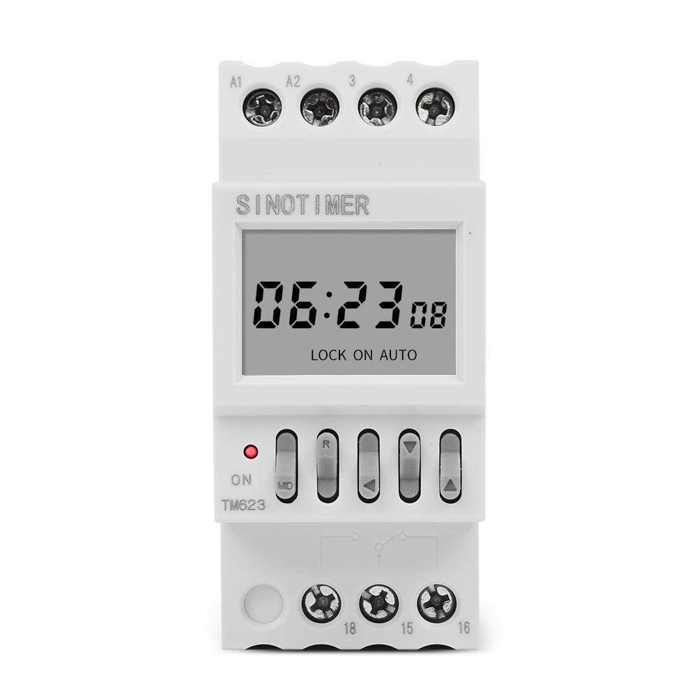 TM623 电源时控开关智能定时器纬度自动调整控制 导轨安装220V