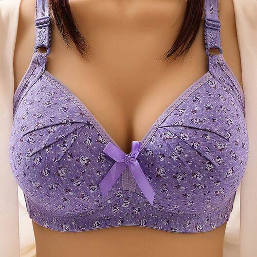 Plus Size Bra for Women Underwear Wire Free Comfort Push Up