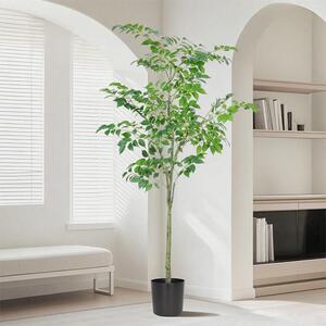 仿真绿植手感幸福树福禄桐盆栽室内客厅绿植造景摆件落地盆栽