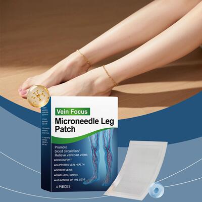 Leg care patches made of gentle, skin-friendly material that