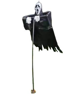 跨境新款Scream ScareCrow 万圣节麦田保护尖叫稻草人户外道具