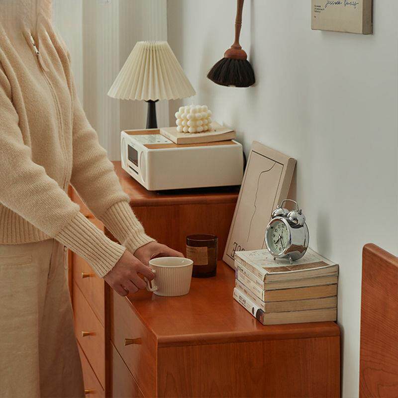 实木斗柜樱桃柜客厅边柜家用收纳柜抽屉木简约现色代五斗KJQ柜原