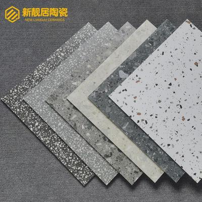 水磨石瓷砖800X800灰色仿古砖600X600商铺餐饮酒吧连锁店防滑地砖
