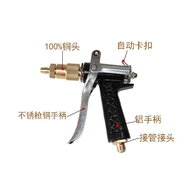 新款直销喷头280外丝/58内丝高压清洗机配件洗车水枪头全铜喷头洗