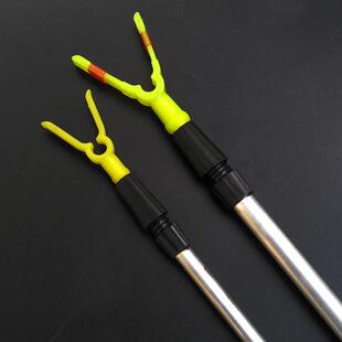 新款直销简易地插支架Y型伸缩钓鱼炮台支架海竿手竿海竿架铝合金