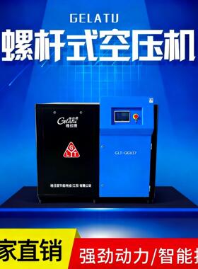 厂家直销双极永磁变频螺杆式空气压缩机22kw工业高效节能空压机