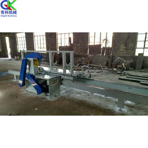 短料硬杂木原木推台锯圆木开破分片锯全自动木工切割下料带锯机