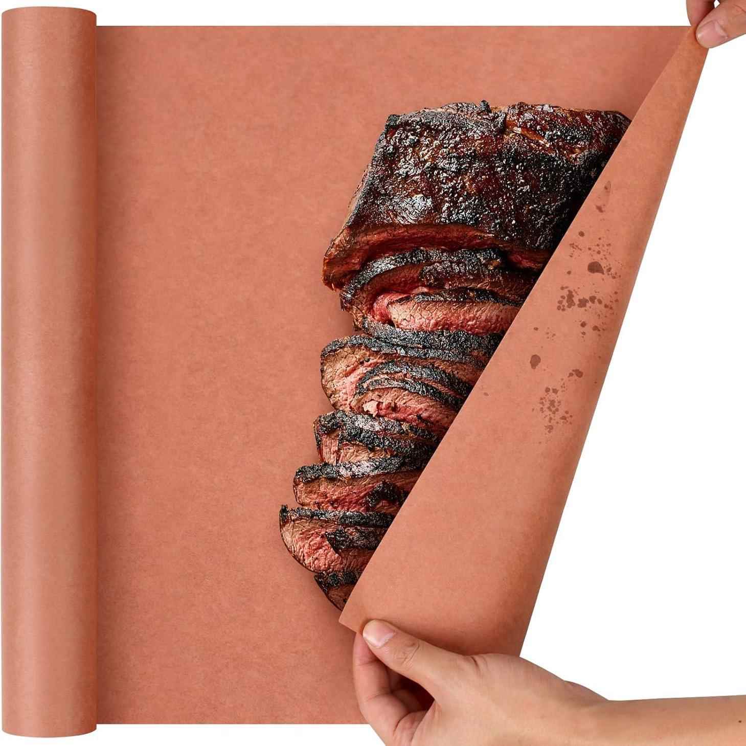 欧美专用屠夫纸烤肉羊皮纸卷 printed butcher paper食品级包肉纸