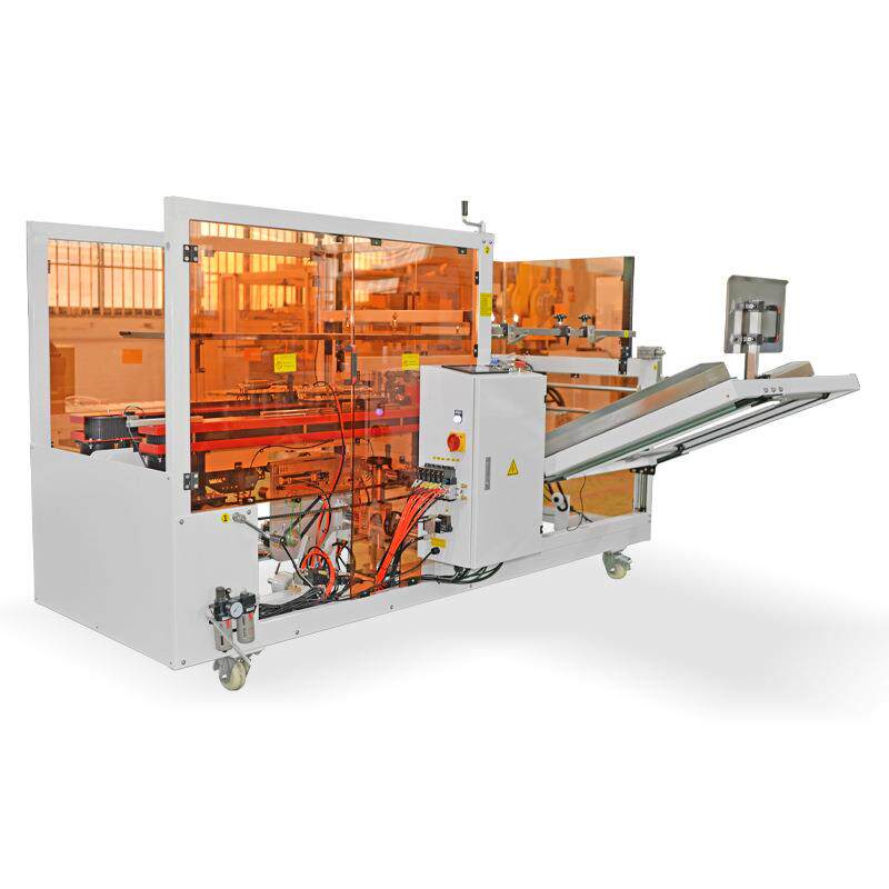 开箱贴标一体机自动开箱成型封底机开箱封箱贴标线体方案设计