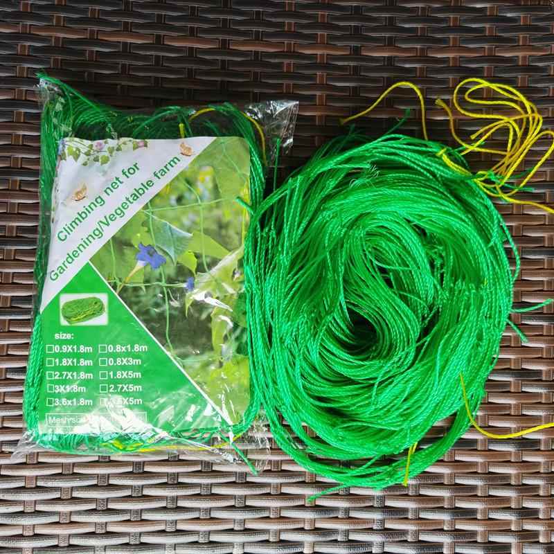 植物爬藤网瓜果牵牛花藤蔓网花卉 园艺网27股网眼10cm