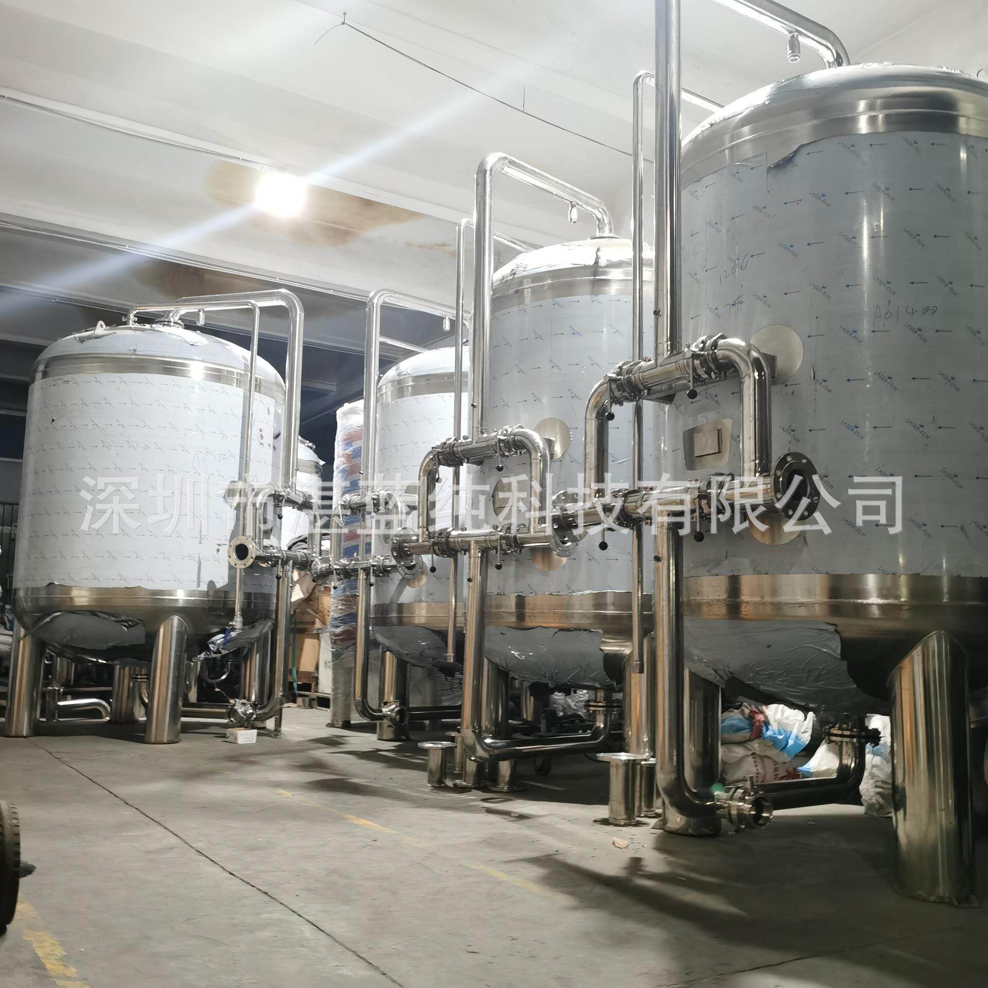 水处理过滤罐不锈钢机械过滤器多介质石英砂罐净水净水器高效