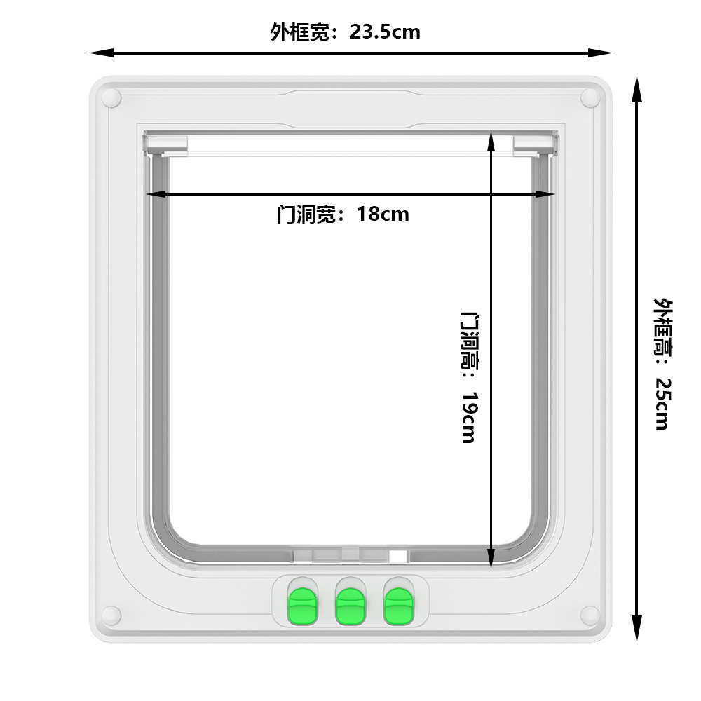 门门狗木门门猫宠物狗猫门洞双向舍猫玻璃板亚克笼进出犬宠物力舍