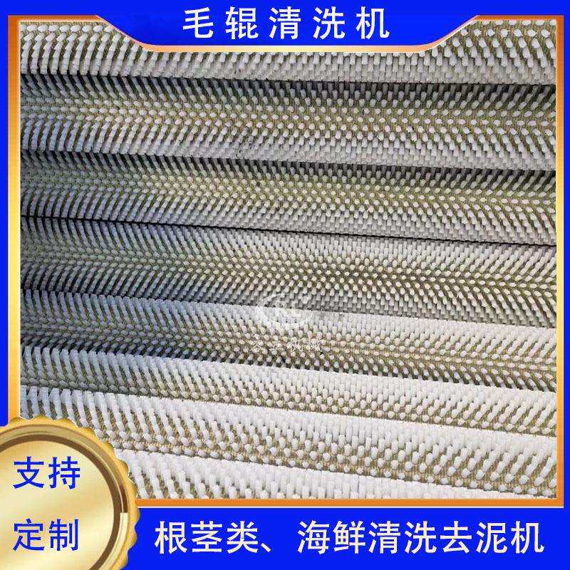 供应地黄半夏毛辊清洗机毛刷式金麦荞茯苓去泥机玉竹去泥沙机