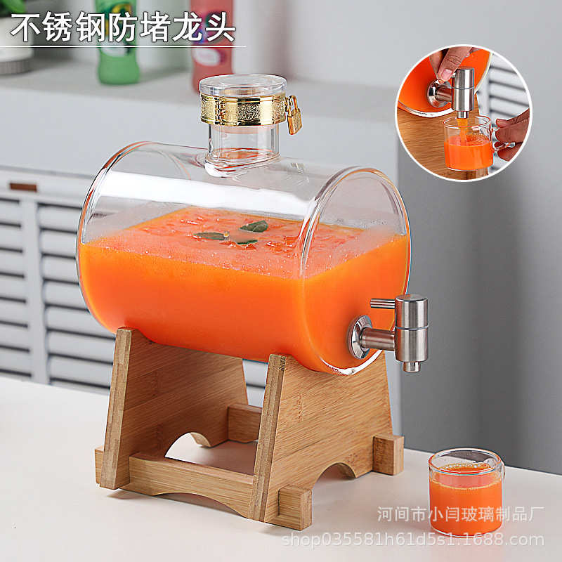 青梅酒罐 泡酒瓶 卧式高硼硅泡酒瓶