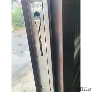 自动插销红古铜色老式暗装暗插销插锁免钻孔大门双门隐形子母.