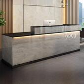 前台接待台烤漆柜台简约现代超市美容院公司接待台小吧台桌收银台