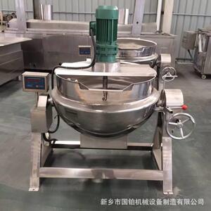 电加热可倾式夹层锅自动搅拌不糊底容量可定做夹层锅厂家
