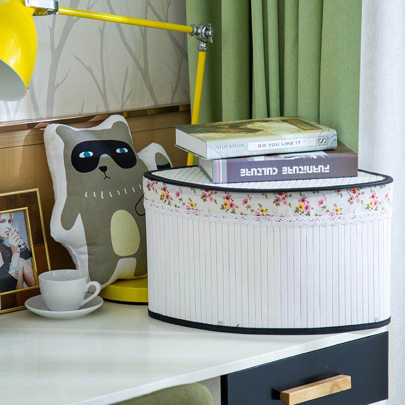 竹编三角弧形壁橱收纳筐杂物零食墙角衣洗衣收纳篮整理盒
