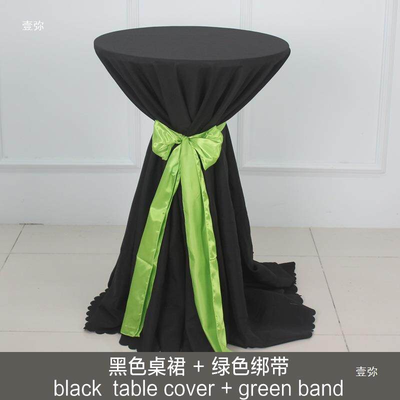 酒店台布套桌桌婚庆典鸡尾酒桌布高tfghy%j#脚布桌纯白黑色桌布吧