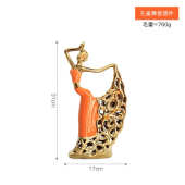 创意鹿客厅花插摆件现代家居北欧轻酒柜陶瓷装 饰品奢情侣电视柜