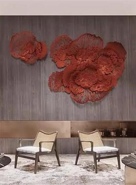 立体客厅AL900393玄镂空花朵金属壁饰KTV墙现面装关挂件创意会大