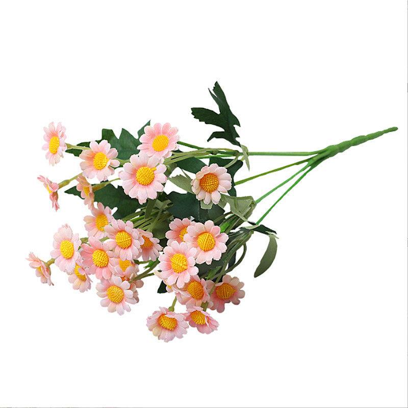 小雏菊彷真花束洋甘菊干花餐桌假花插花摆设拍照装饰道具野餐绢花