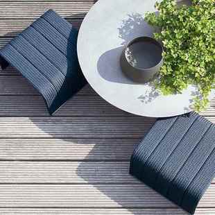 室外院藤编单人位多人位发边几躺椅组合沙户805外庭阳台露家天藤