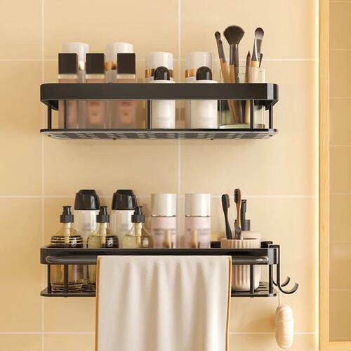 Bathroom Shelves Metal Shower Caddy No-drill Storage Shampoo
