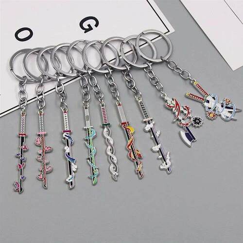 Anime Demon Slayer Sword Keychain Kimetsu no Yaiba Tomioka G