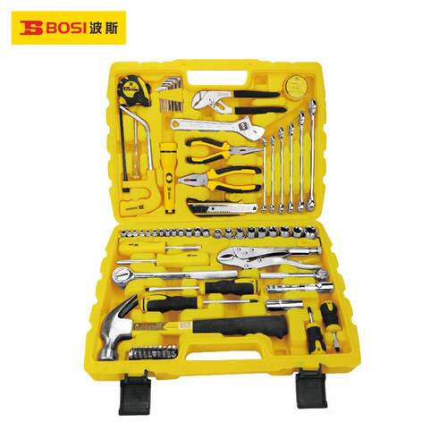 波斯工具 78件套12.5mm系列1/2机修工具套装 套筒组套BS511078