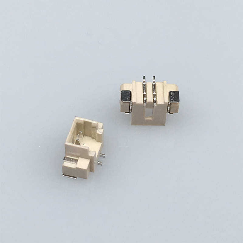 现货针座GH1.25-2A立贴加盖盘装耐温条形连接器1.25MM-2P立式贴片