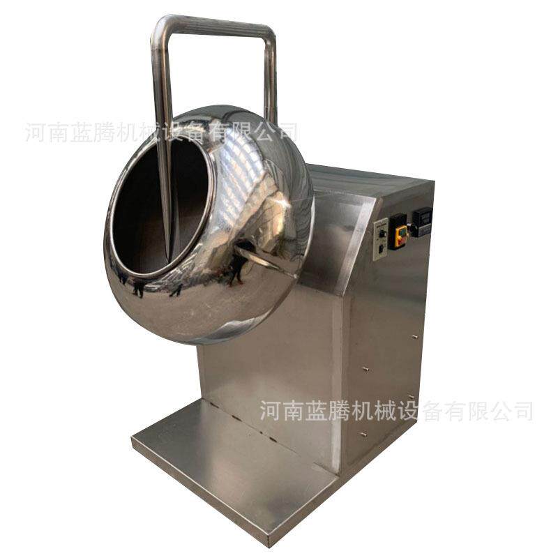 不锈钢圆锅式造粒机弹弓泥丸药丸上色机生物有机肥粉末造球机
