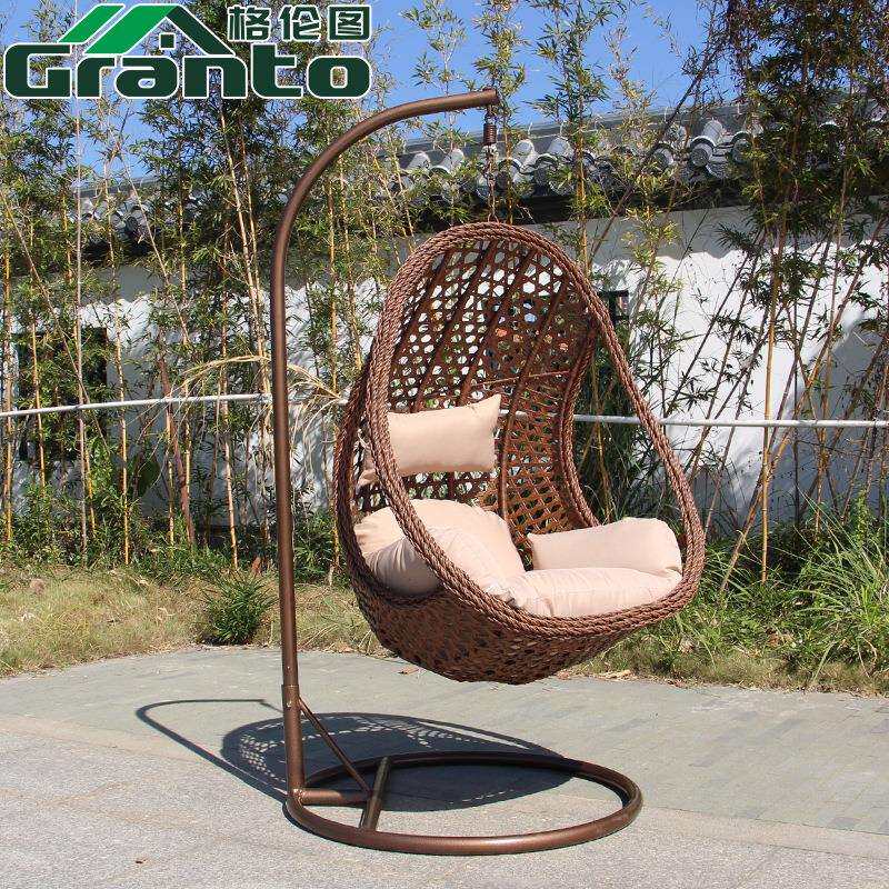 铁艺鸟巢吊椅吊兰藤椅吊篮秋千户外室内阳台新款懒人吊床躺椅摇椅