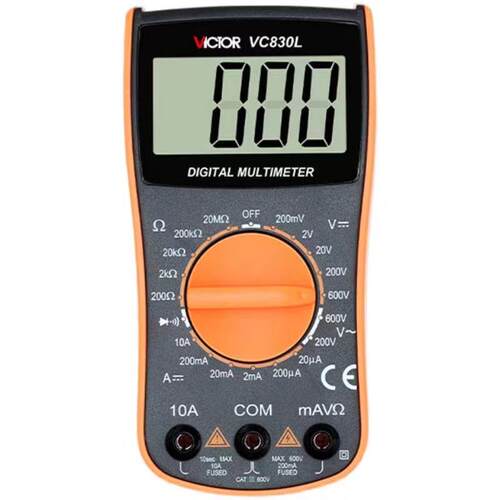 VICTOR胜利仪器数字多用表VC830L防烧多功能万用表手持数显多用表