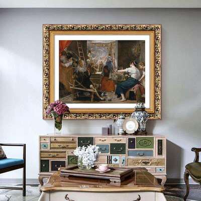 委拉斯贵支装饰画DiegoVelazquez委拉斯开兹宫娥西班牙人物油画