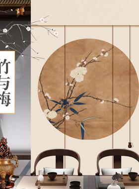 印竹帘窗帘卷帘中日式喷绘料理店客花厅办断公室印画饰隔NTO拉装