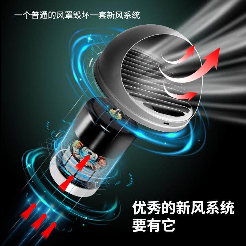 穿墙一体式换气扇静音抽风机窗式壁挂棋牌室新风机系统家用排气扇