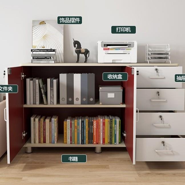 903件文子柜资柜多层抽屉式储物柜收纳柜带锁料小柜办公室木质a4