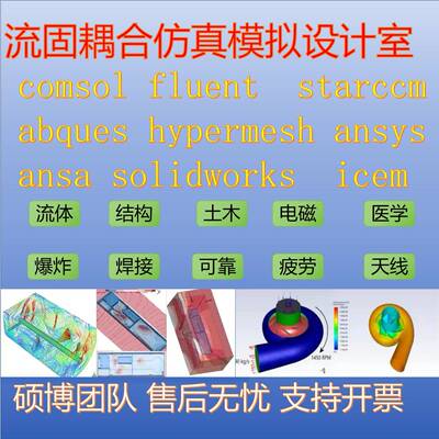 ansys fluent comsol starccm设计代做