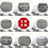 青石柱墩底座石墩子墩垫基石墩石雕柱皮圆墩空心石柱柱顶石包柱石