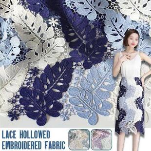 High Quality Elegant Hollow Lace Art Fabrics For Diy Sewing