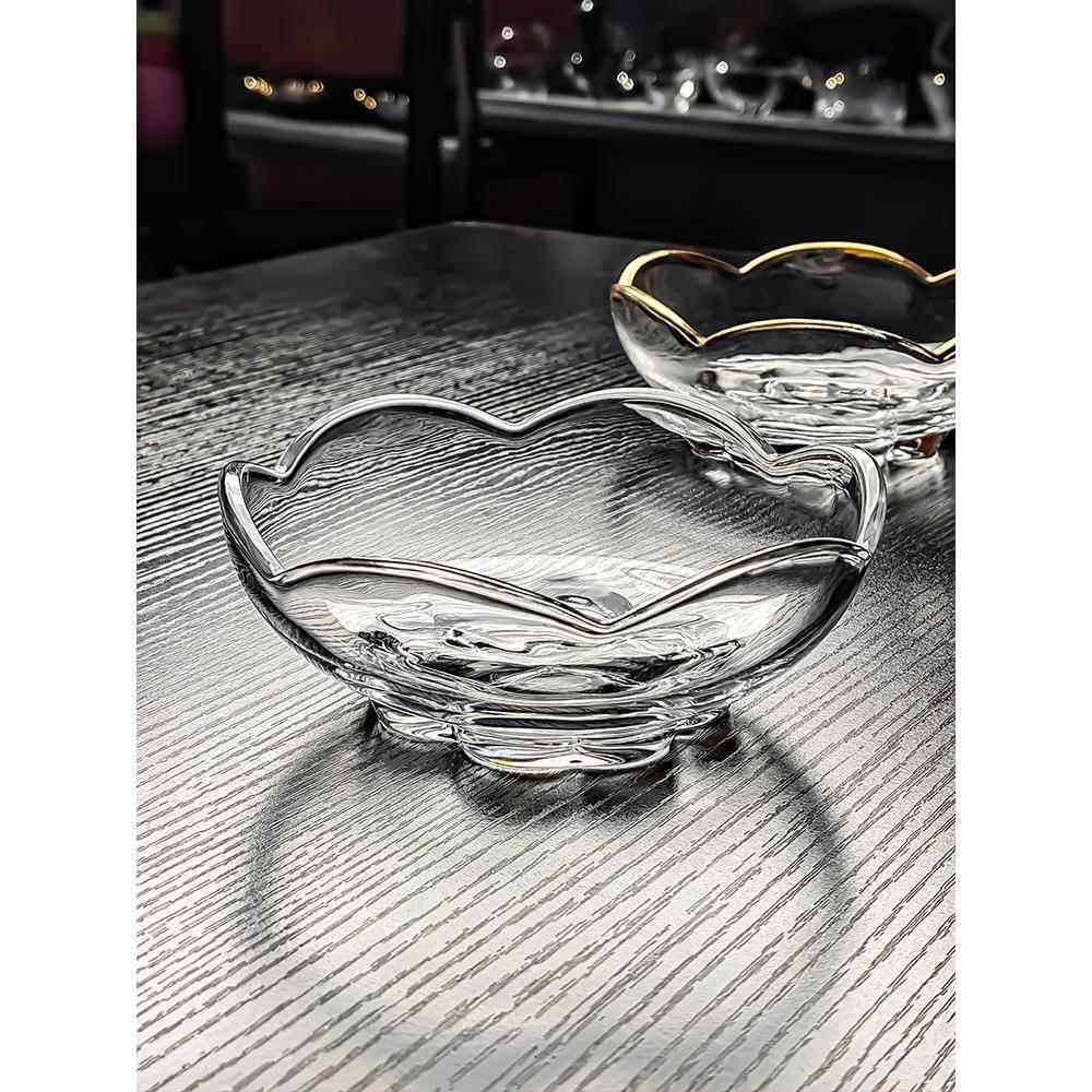 水晶玻璃甜品碗水果盘小精致高颜值果盘家用客厅轻奢透明高级高端,餐饮具,果盆/果盘/果篮,淘宝优惠券,粉丝福利购,淘宝优惠卷