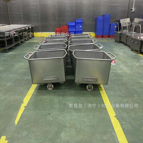 304食品级不锈钢料车周转小料车肉制品推车200升不锈钢料车