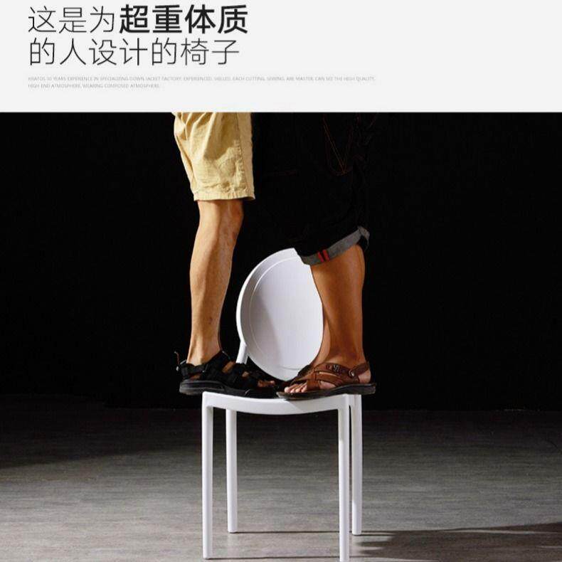 北欧餐椅现代简约塑料椅子加厚化妆凳子靠背成人网红家用餐厅桌椅